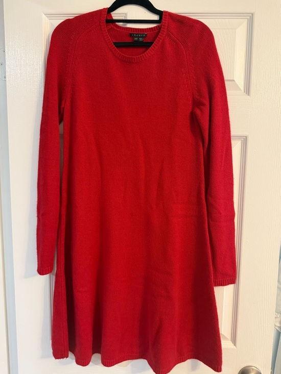 Theory Dresses & Skirts - Women’s Theory 100% Cashmere Long Sleeve Dress - Red